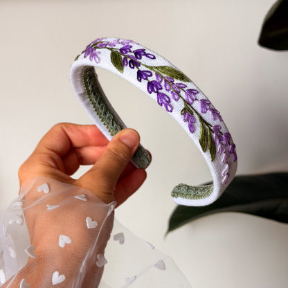 CERCHIETTO SOGNO DI LAVANDA BIANCO