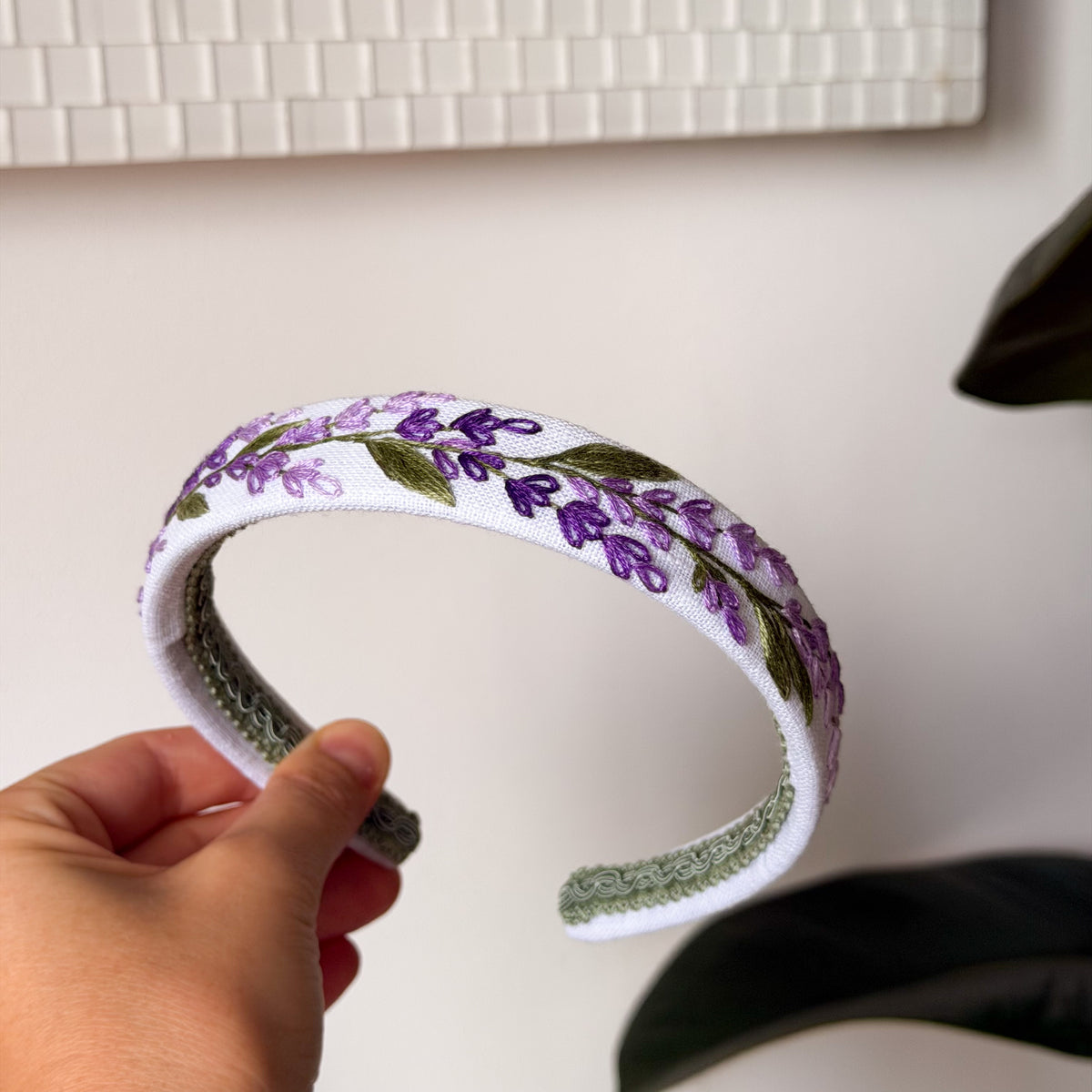 CERCHIETTO SOGNO DI LAVANDA BIANCO